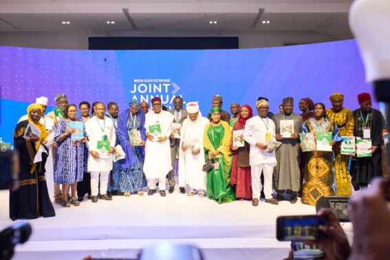 The Ministers and Stakeholders during the launch of the Action plans, Reports and Products.